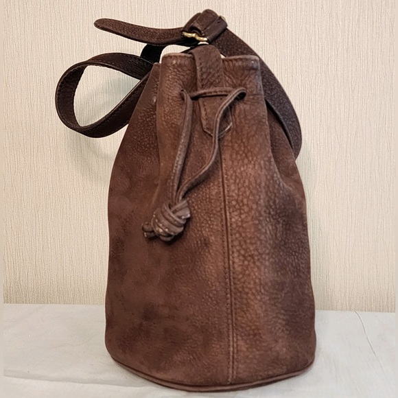 Vintage Coach Sonoma Pebbled Nubuck Lthr Drawstring Bucket Bag #4931 - Picture 5 of 13